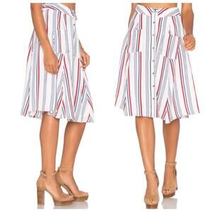 TULAROSA Oliver Red White Blue Stripe Skirt